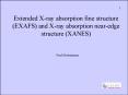 Extended Xray absorption fine structure EXAFS and Xray absorption nearedge PowerPoint PPT Presentation