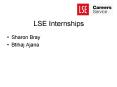 LSE Internships PowerPoint PPT Presentation