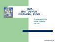 MCA BAI TUSHUM FINANCIAL FUND PowerPoint PPT Presentation