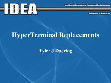 HyperTerminal Replacements