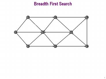 Breadth First Search