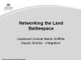 Networking the Land Battlespace PowerPoint PPT Presentation