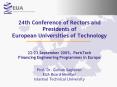 24th Conference of Rectors and Presidents of European Universities of Technology 2223 September 2005 PowerPoint PPT Presentation