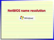 NetBIOS name resolution