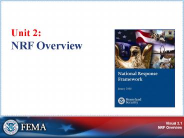 Unit 2: NRF Overview