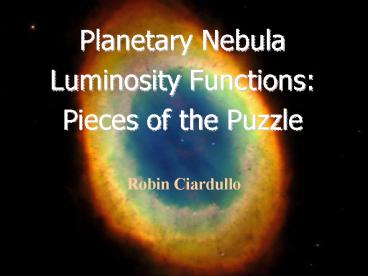 Planetary Nebula Luminosity Functions: Pieces of the Puzzle