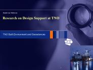 Research on Design Support at TNO