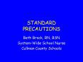 STANDARD PRECAUTIONS PowerPoint PPT Presentation