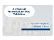 A Universal Framework for Data Validation