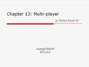 Chapter 13: Multi-player