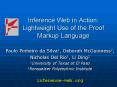 Inference Web in Action: Lightweight Use of the Proof Markup Language PowerPoint PPT Presentation