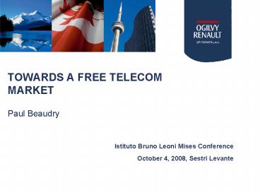 TOWARDS A FREE TELECOM MARKET
