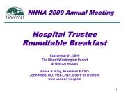 Hospital Trustee Roundtable Breakfast