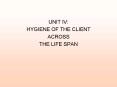 HYGIENE OF THE CLIENT PowerPoint PPT Presentation
