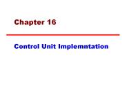 Control Unit Implemntation