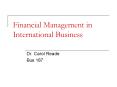 Financial Management in International Business PowerPoint PPT Presentation