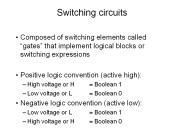 Switching circuits
