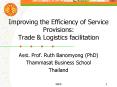 Improving the Efficiency of Service Provisions: Trade PowerPoint PPT Presentation
