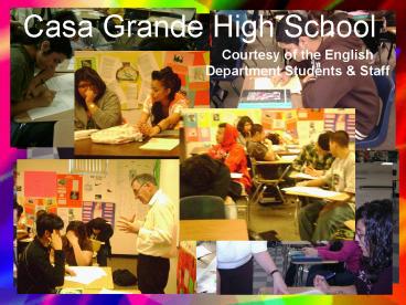 Courtesy of the English Department Students