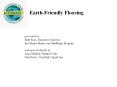 Earth-Friendly Flooring PowerPoint PPT Presentation