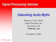 Debunking Audio Myths