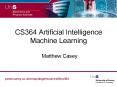 CS364 Artificial Intelligence Machine Learning PowerPoint PPT Presentation
