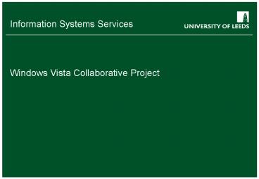 Windows Vista Collaborative Project