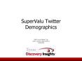 SuperValu Twitter Demographics PowerPoint PPT Presentation