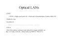 Optical LANs PowerPoint PPT Presentation