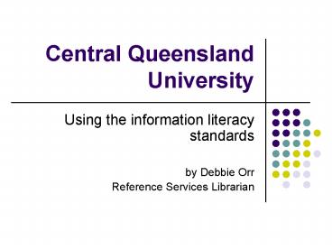 Central Queensland University