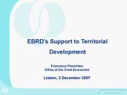 EBRDs Support to Territorial Development