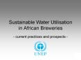 Sustainable Water Utilisation in African Breweries PowerPoint PPT Presentation