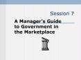 A Managers Guide to Government in the Marketplace PowerPoint PPT Presentation