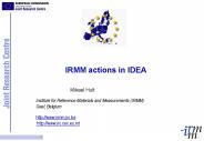 IRMM actions in IDEA