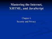 Mastering the Internet, XHTML, and JavaScript
