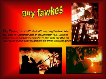 guy fawkes