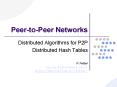 PeertoPeer Networks PowerPoint PPT Presentation