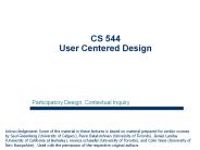 CS 544 User Centered Design