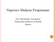 Nigerias Malaria Programme PowerPoint PPT Presentation