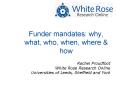 Funder mandates: why, what, who, when, where PowerPoint PPT Presentation