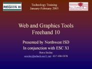 Web and Graphics Tools Freehand 10