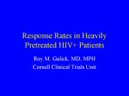Response Rates in Heavily Pretreated HIV Patients