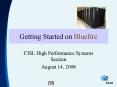 Getting Started on Bluefire PowerPoint PPT Presentation