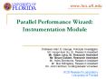 Parallel Performance Wizard: Instrumentation Module PowerPoint PPT Presentation
