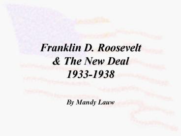 Franklin D. Roosevelt