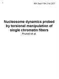 Nucleosome dynamics probed by torsional manipulation of single chromatin fibers Prunell et al. PowerPoint PPT Presentation