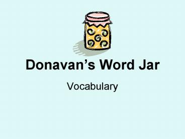 Donavans Word Jar