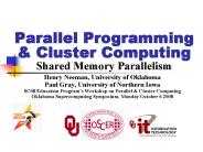 Parallel Programming