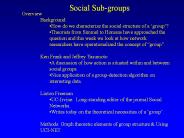 Social Subgroups