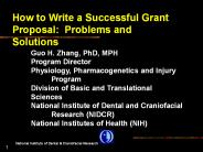 How to Write a Successful Grant Proposal: Problems and Solutions